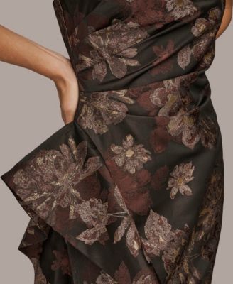 Women's Strapless Side Ruffle Dress