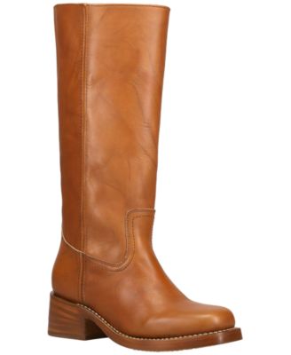 Women's Campus Leather Pull On Tall Boots