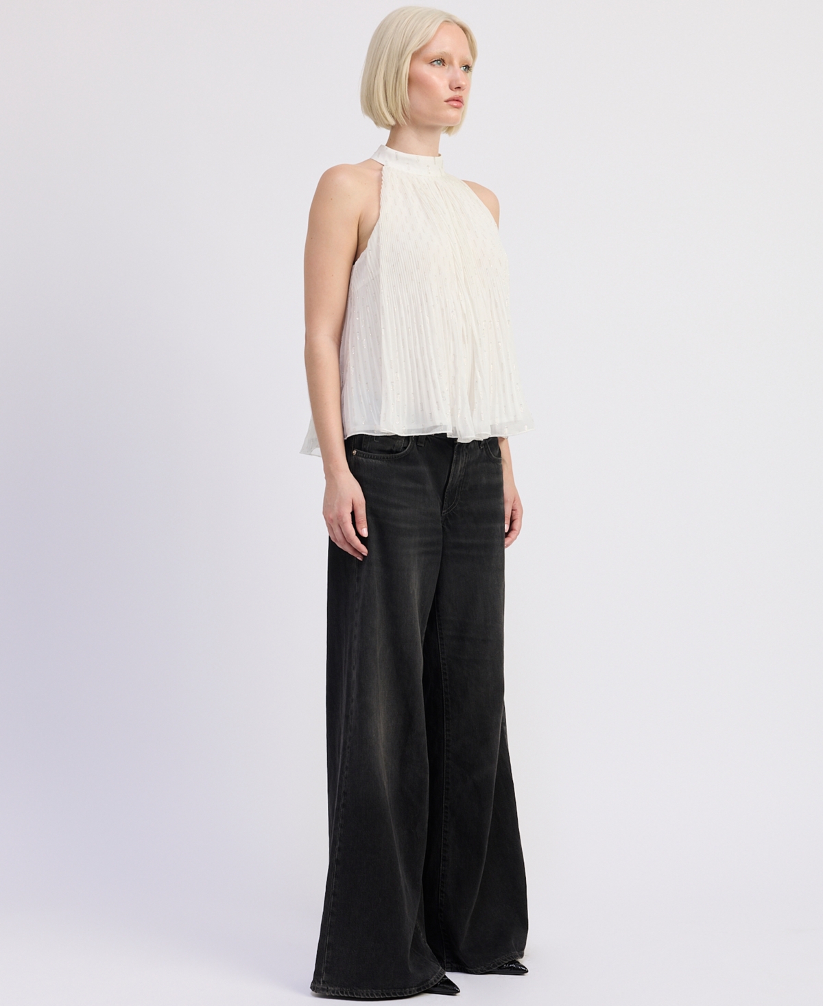 En Saison Women's Camille Sleeveless Swing Top