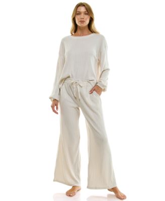 Roudelain - Women's Sweatshirt and Wide Leg Pant Set