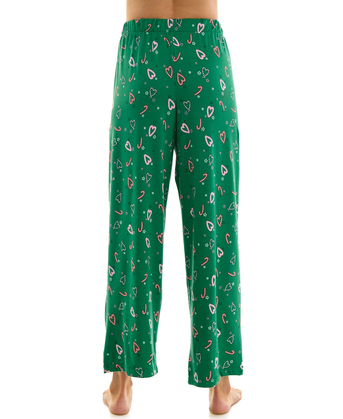 Roudelain Women's Printed Open Leg Velour Pants In Green