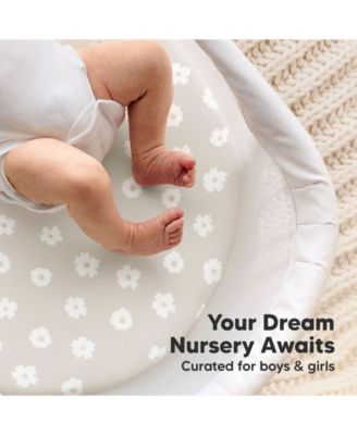 Bassinet Sheet for Baby Girls, Boys, 2-Pack Soothe Bassinet Fitted Sheets, Bedside Bassinet Mattress Sheet