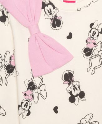 Girls' 2T-6X Minnie Mouse Long-Sleeve Top and Skirt, 2-Piece Set