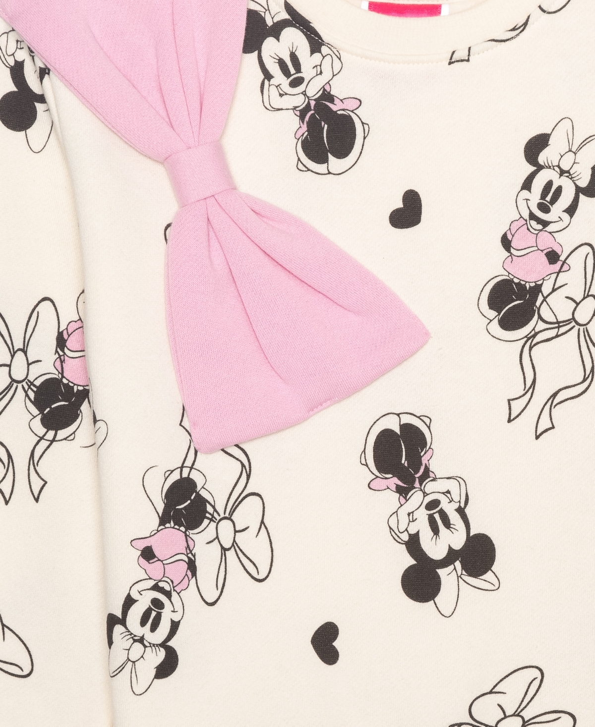 Disney Girls 2T-6X 2-Piece Minnie Mouse Long-Sleeve Top and Skirt Set