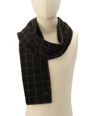 Men's Window Check Scarf