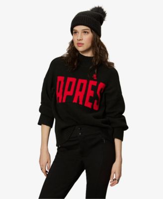 Women's Apres Intarsia High Mock F. Logo Sweater