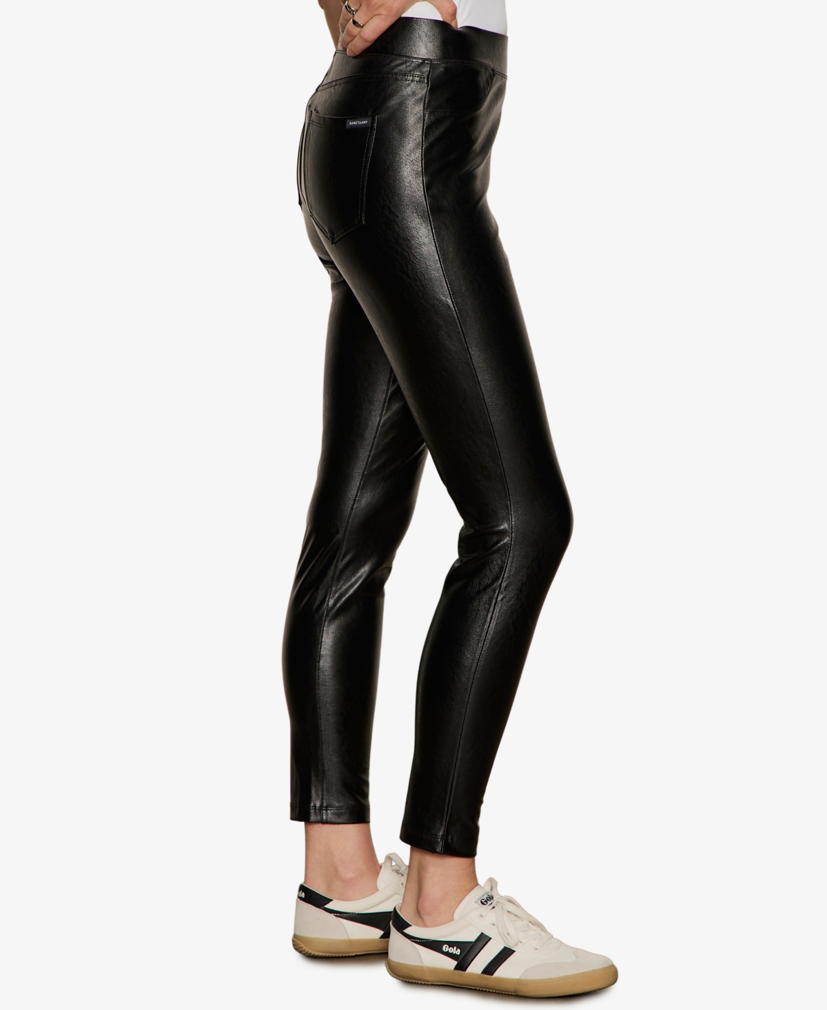 Sanctuary Women's Runway Faux-leather Leggings In Black