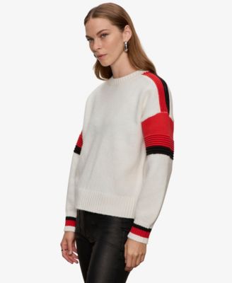Women's Sporty Stripe Crewneck Sweater