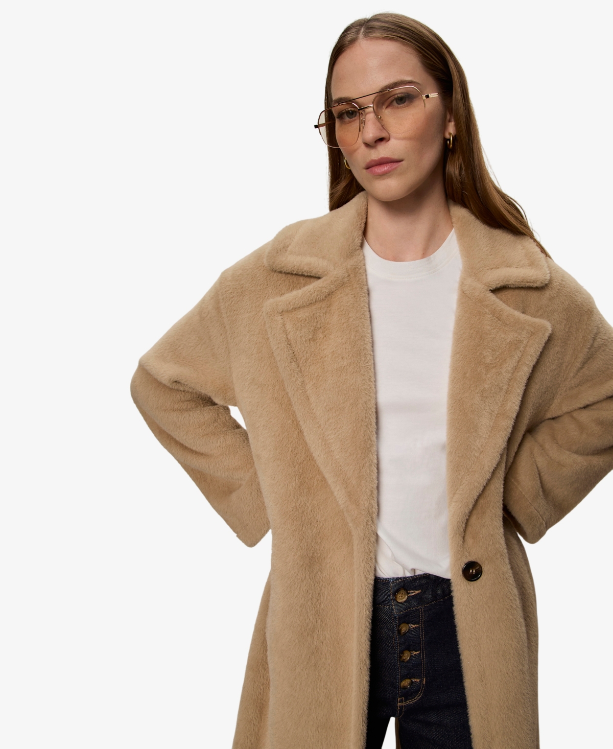 Sanctuary Women's Live Faux-Fur Coat