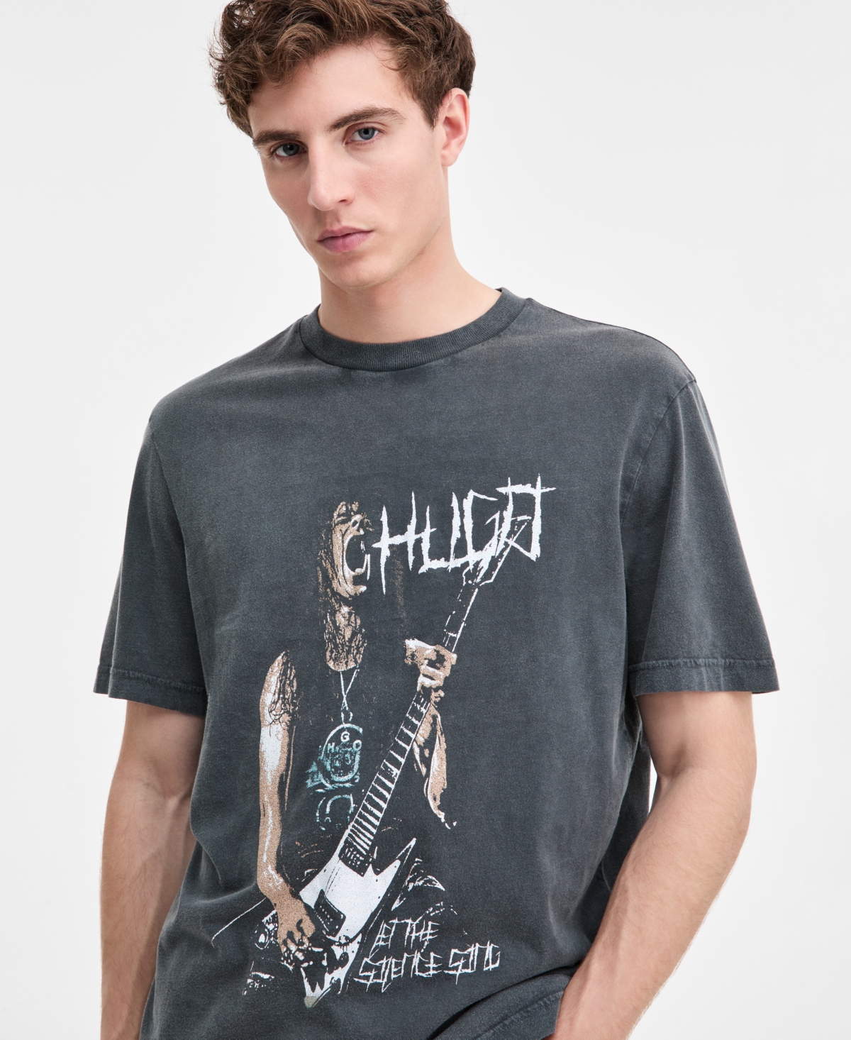 Hugo Boss Men's Noctornix Cotton Graphic Short-Sleeve T-Shirt