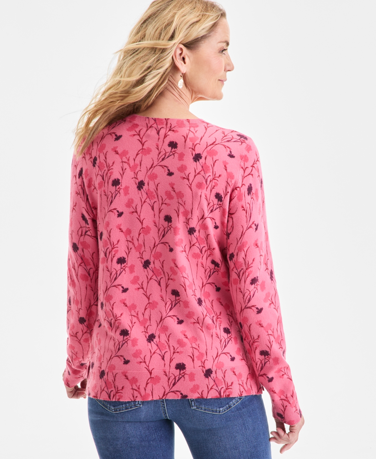 Style & Co Women's Long-Sleeve Crewneck Sweater, Created for Macy's