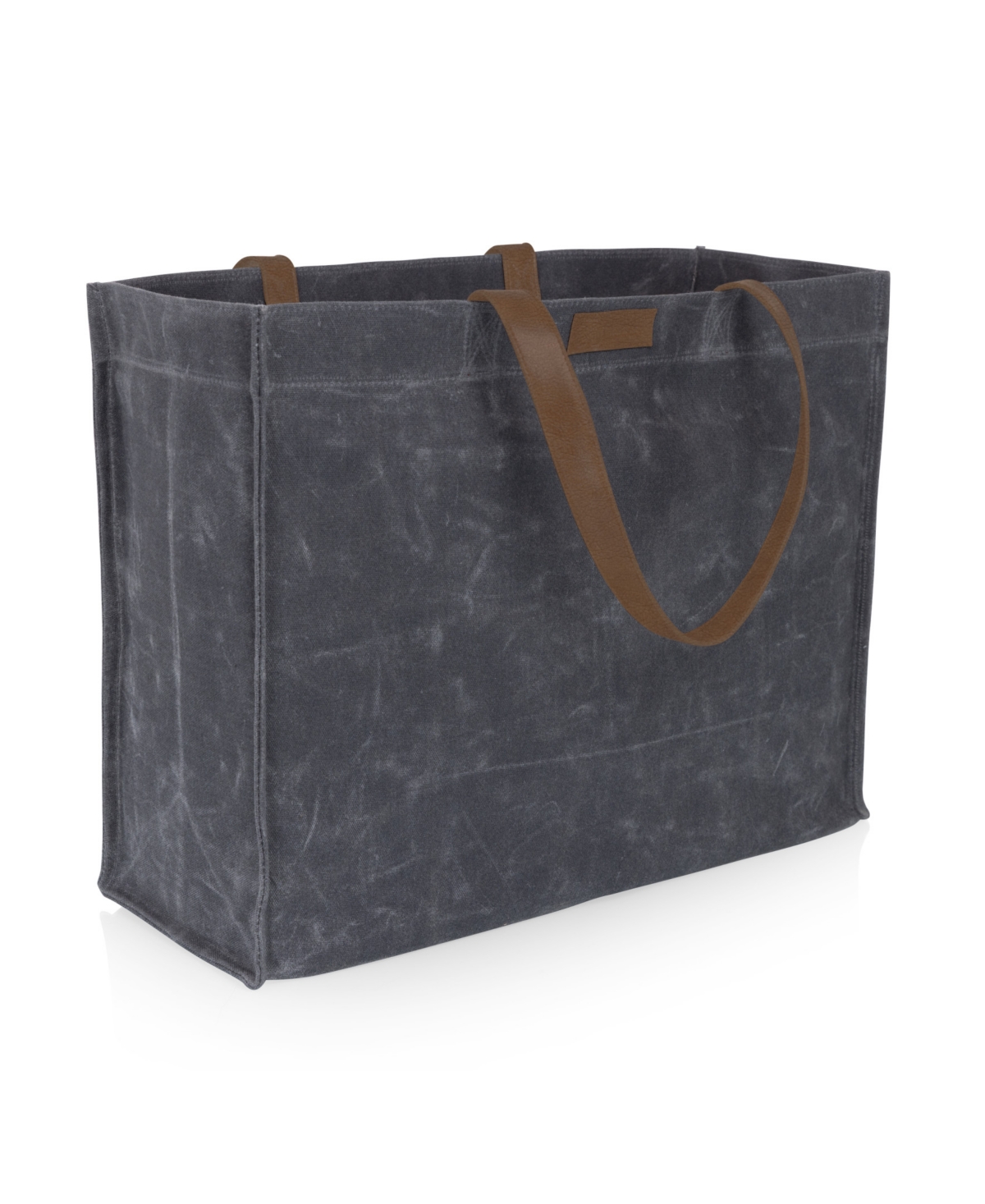 Oniva Market Waxed Canvas 14.75" Travel Tote In Gray