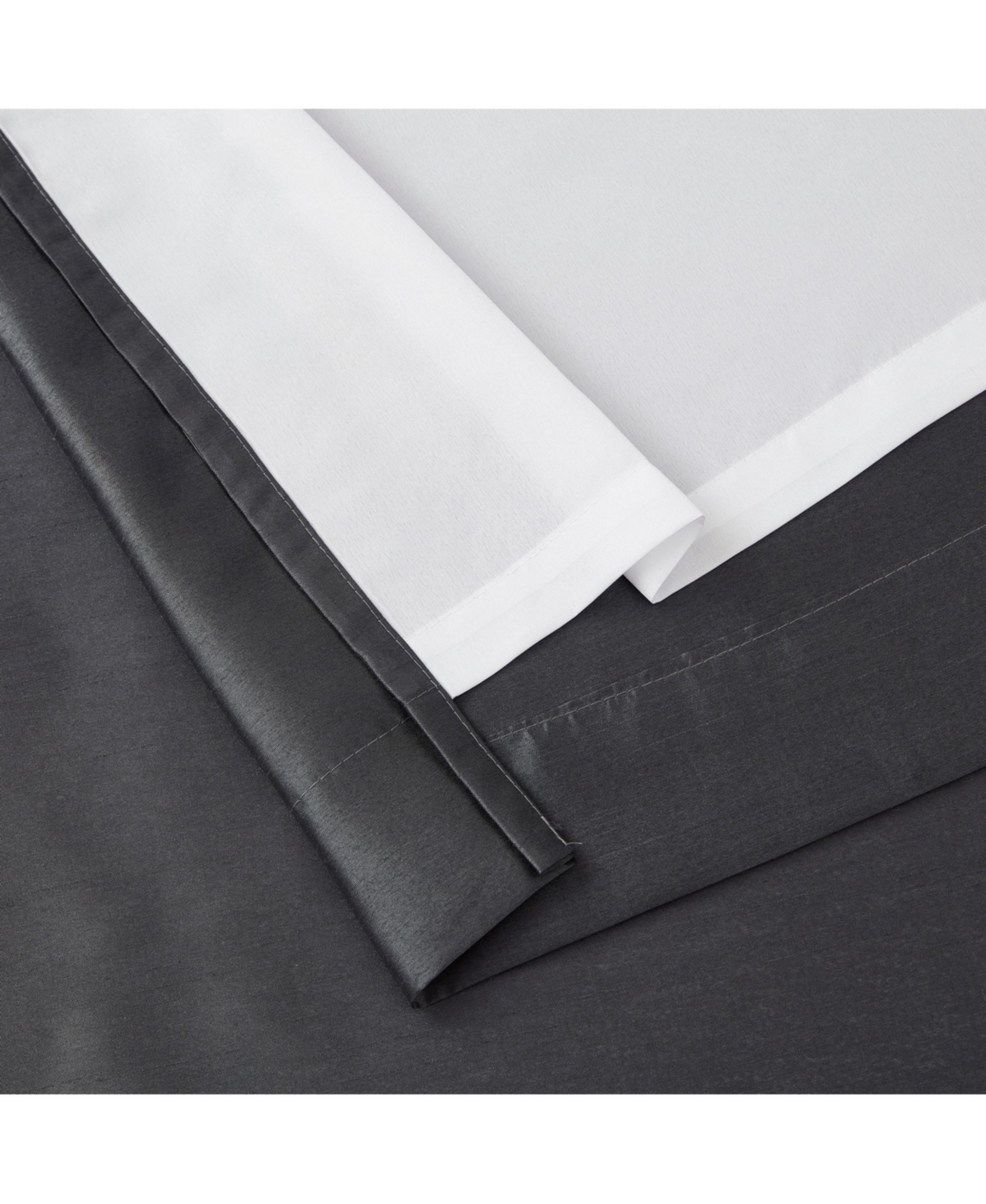 Hlc.me Jefferson Faux Silk Semi Sheer Light Filtering Microfiber Lined Grommet Lightweight Window Curtain Panels