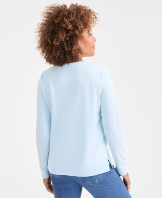 Women's Long-Sleeve Crewneck Sweater, Created for Macy's