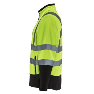 Men's Hi Vis Softshell Jacket - High Visibility, Warm, Flexible Workwear