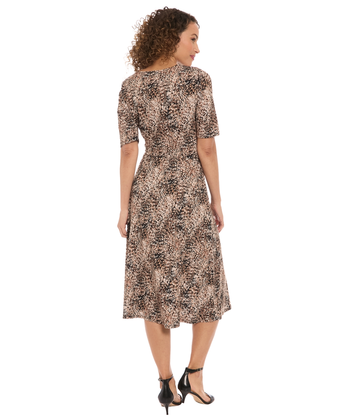 London Times Women's Keyhole Side Tie Dress