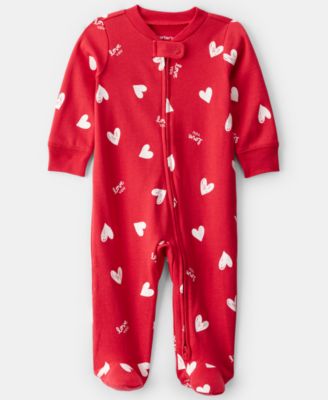 Carter's - Baby Boys or Baby Girls Heart Print Snug Fit Sleep and Play Pajama