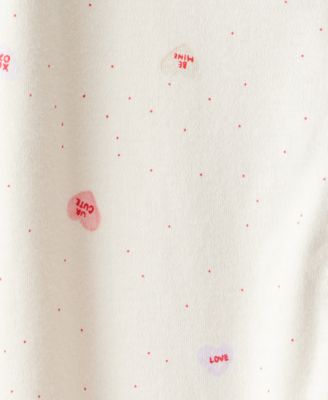 Baby Girls' Candy Heart Print Sleep and Play Pajama