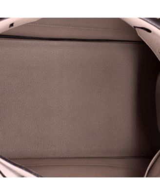 Birkin 35 Handbag Purple Clemence with Palladium Hardware