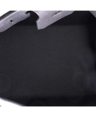  HAC 40 Handbag Toile and Black Togo with Palladium Hardware