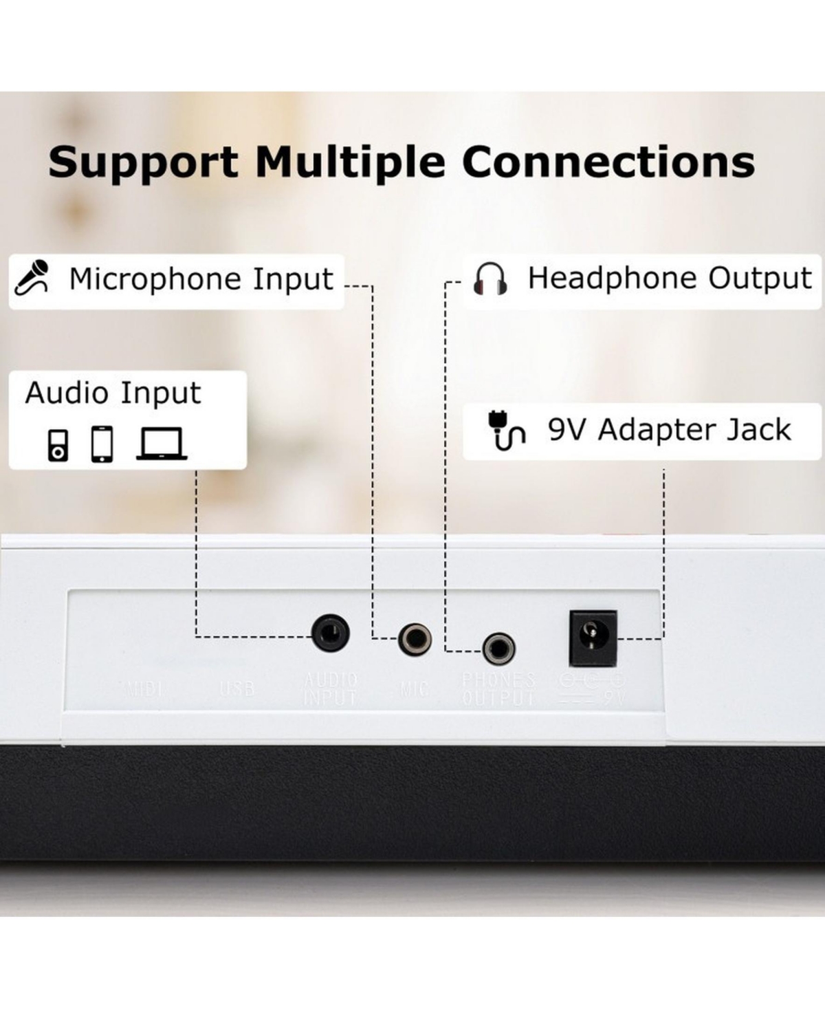 Sugift 61-Key Electric Piano Keyboard for Beginner