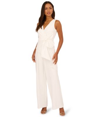 Adrianna Papell - Women's Sleeveless Bow Jumpsuit