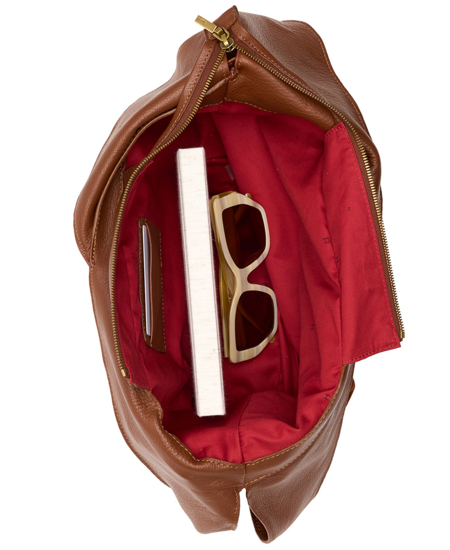 Tom Zipper Small Leather Hobo Handbag
