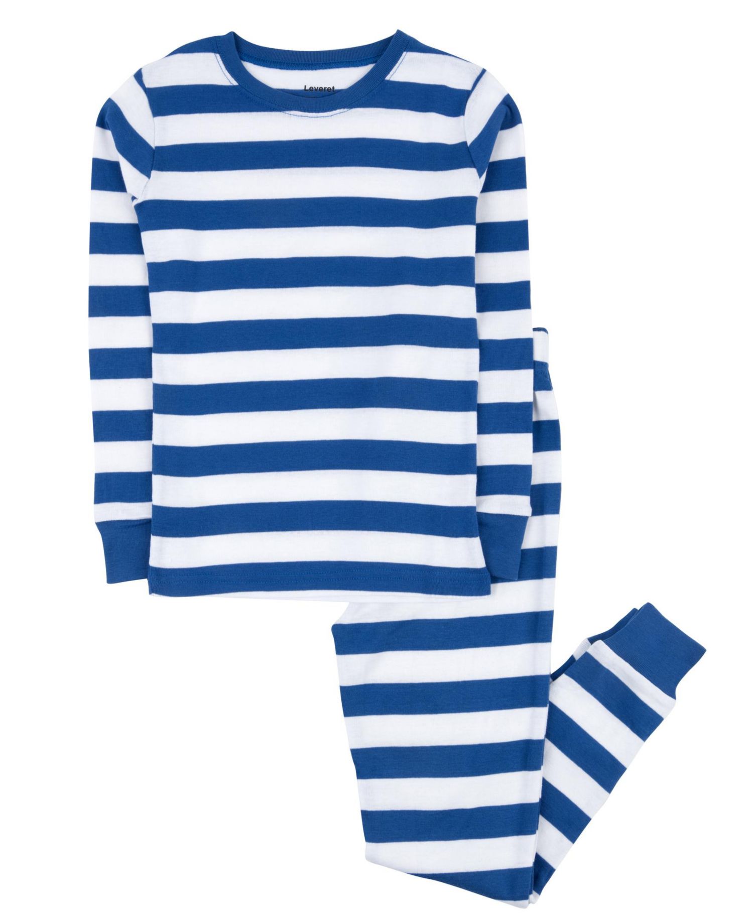 Baby Two Piece Cotton Striped Holiday Pajamas