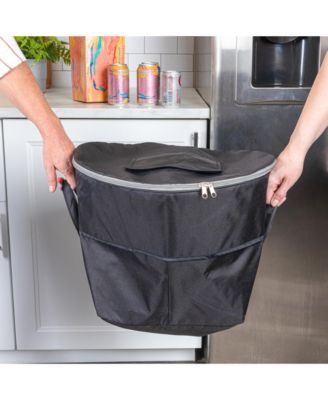 Thermal Standing Cooler with Travel Bag, Black