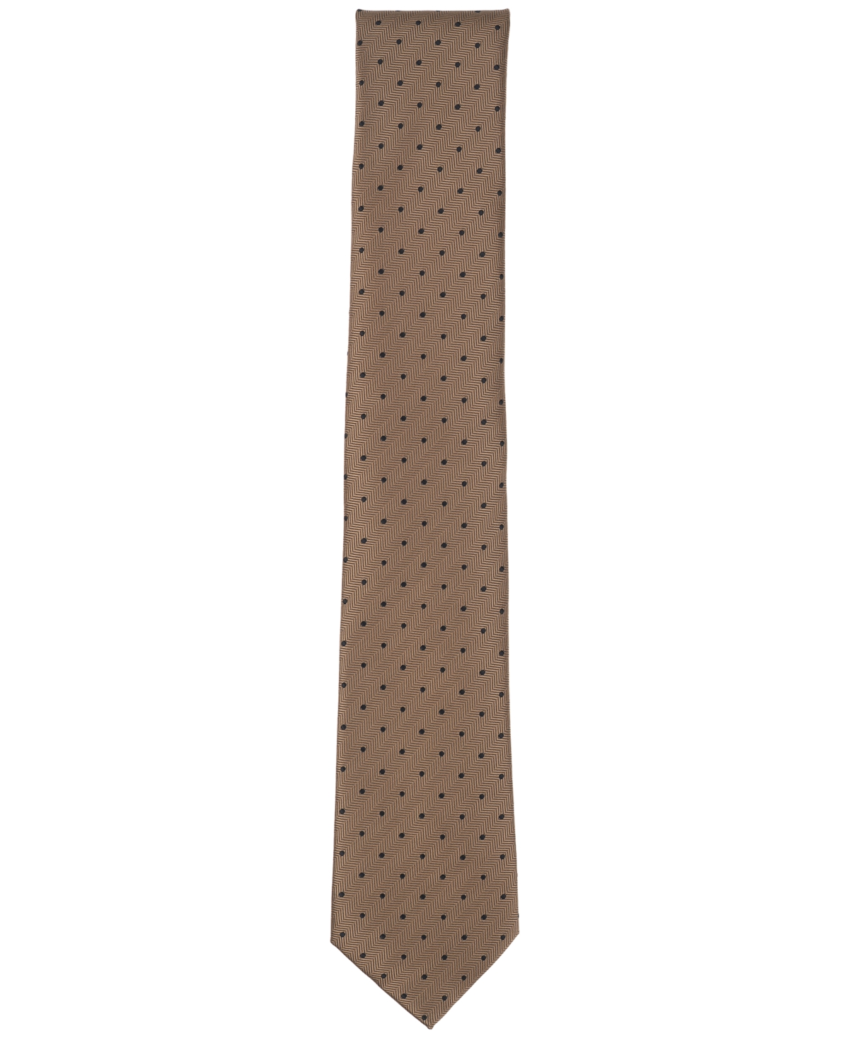 Alfani Men's Gossamer Dotted Tie, Macy's Exclusive In Brown