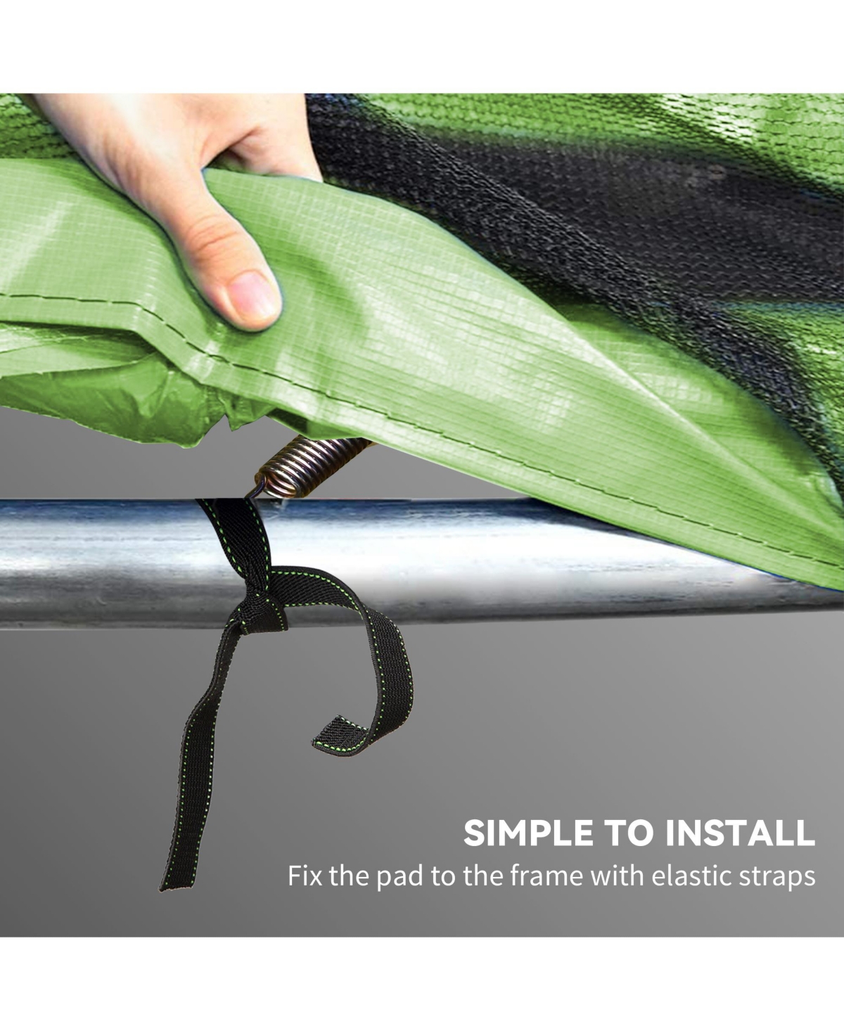 Soozier12FT Trampoline Pad Spring Cover, Waterproof,