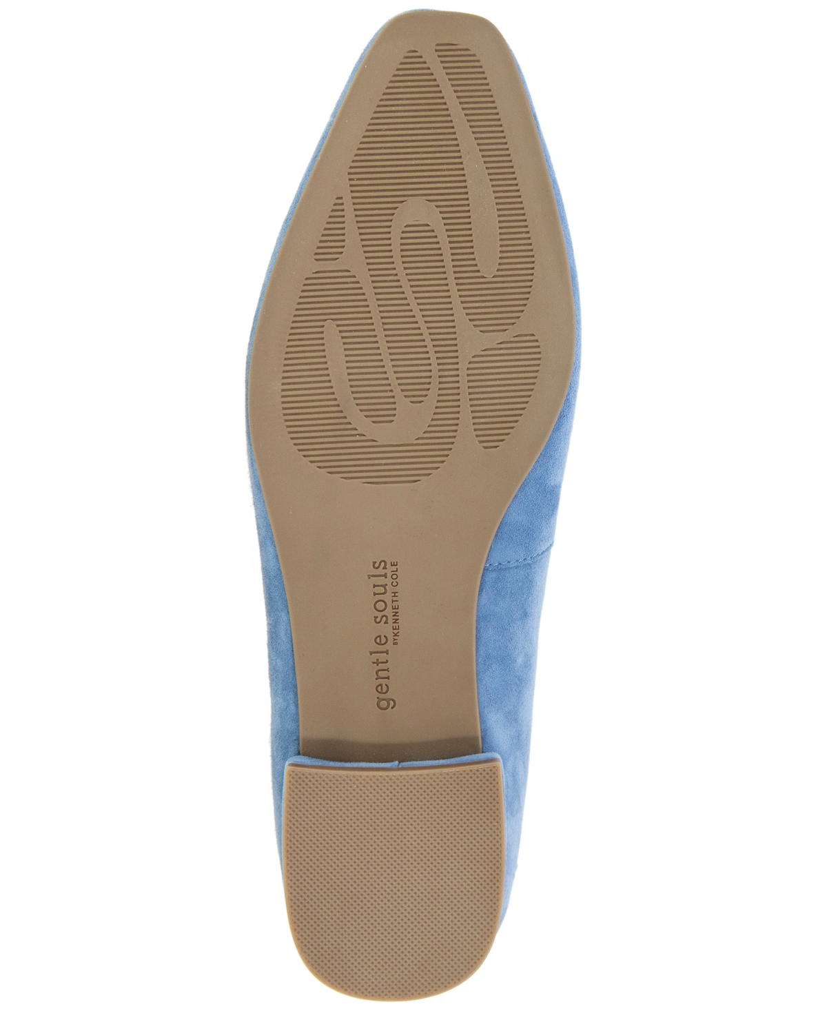 Gentle Souls Women's Hanette Square Toe Suede Flats In Blue