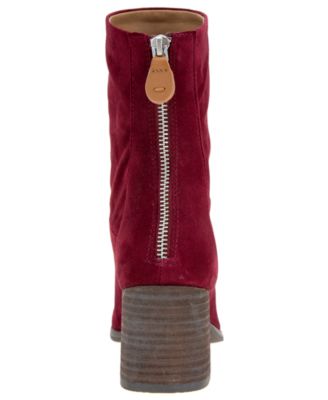 Women's Sarnac Suede Zip Booties