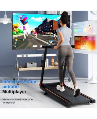 Superun Treadmills for Home with Incline and Handles, 3.0 HP Foldable Treadmill Running Machine with Smart APP