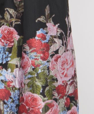 Women's Margaret Mixed Media Off-The-Shoulder Gown