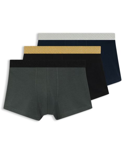 Трусы Waistband для мужчин, 3 шт. — Hugo Boss, цвет: Чёрный / Серый