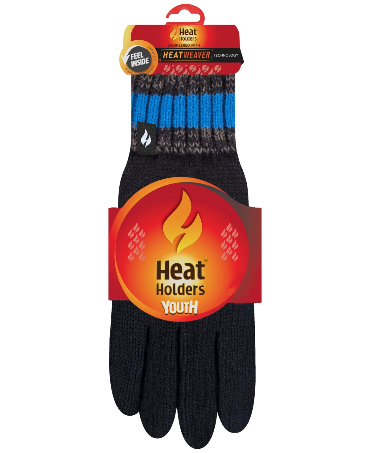 Heat Holders Boys 8-16 Discovery Gloves In Black