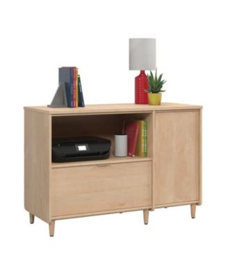Storage File Cabinet with Door & Drawer Open Shelf