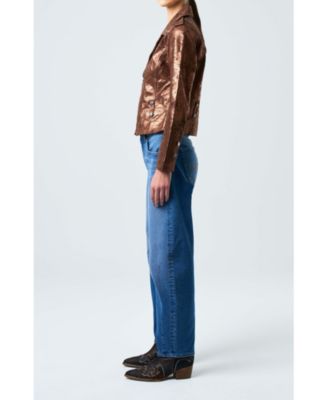 Women's Leather Biker Jacket