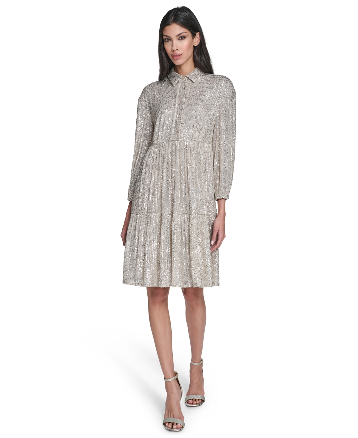 Eliza J Women's Sequin Detail Collar Dress