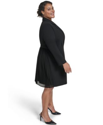 Plus Size Fit and Flare Blazer Dress