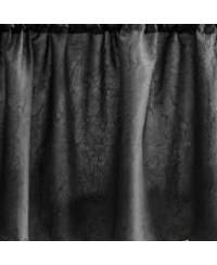 Portland Crushed Taffeta Rod Pocket Valance - 48x15", Black