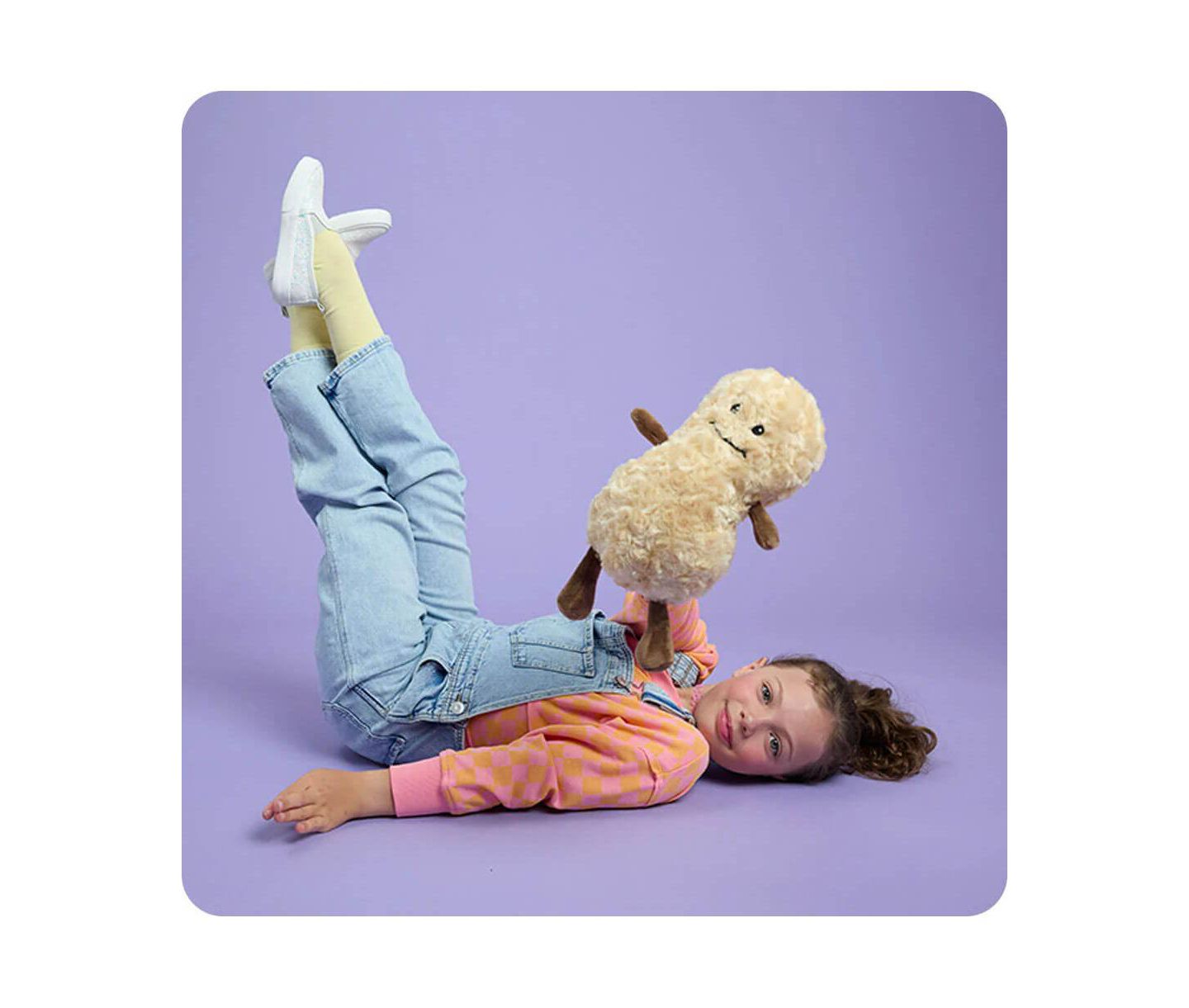 Детская мягкая игрушка Warmies 13" Microwaveable French Lavender Weighted Plush Peanut, цвет: Коричневый — фото 4