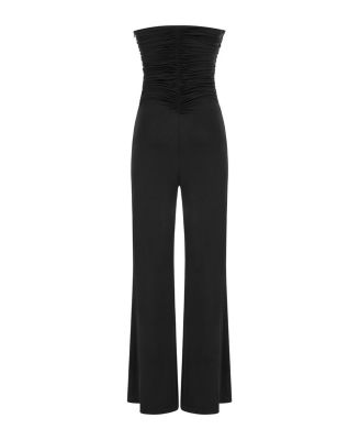 Women's Strapless Draped Jumpsuit
