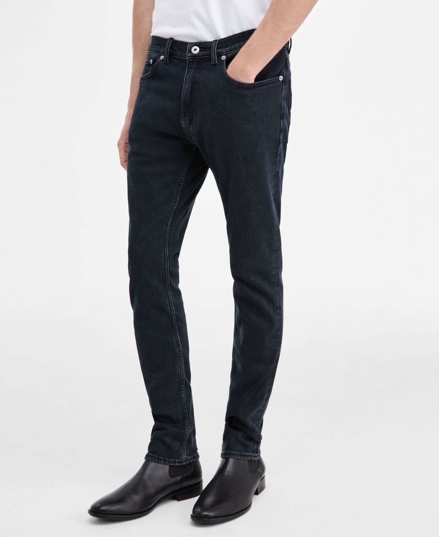 Мужские джинсы Hugo Boss Hugo by Zane 5-Pocket Regular-Fit, цвет: Тёмный синий — фото 2