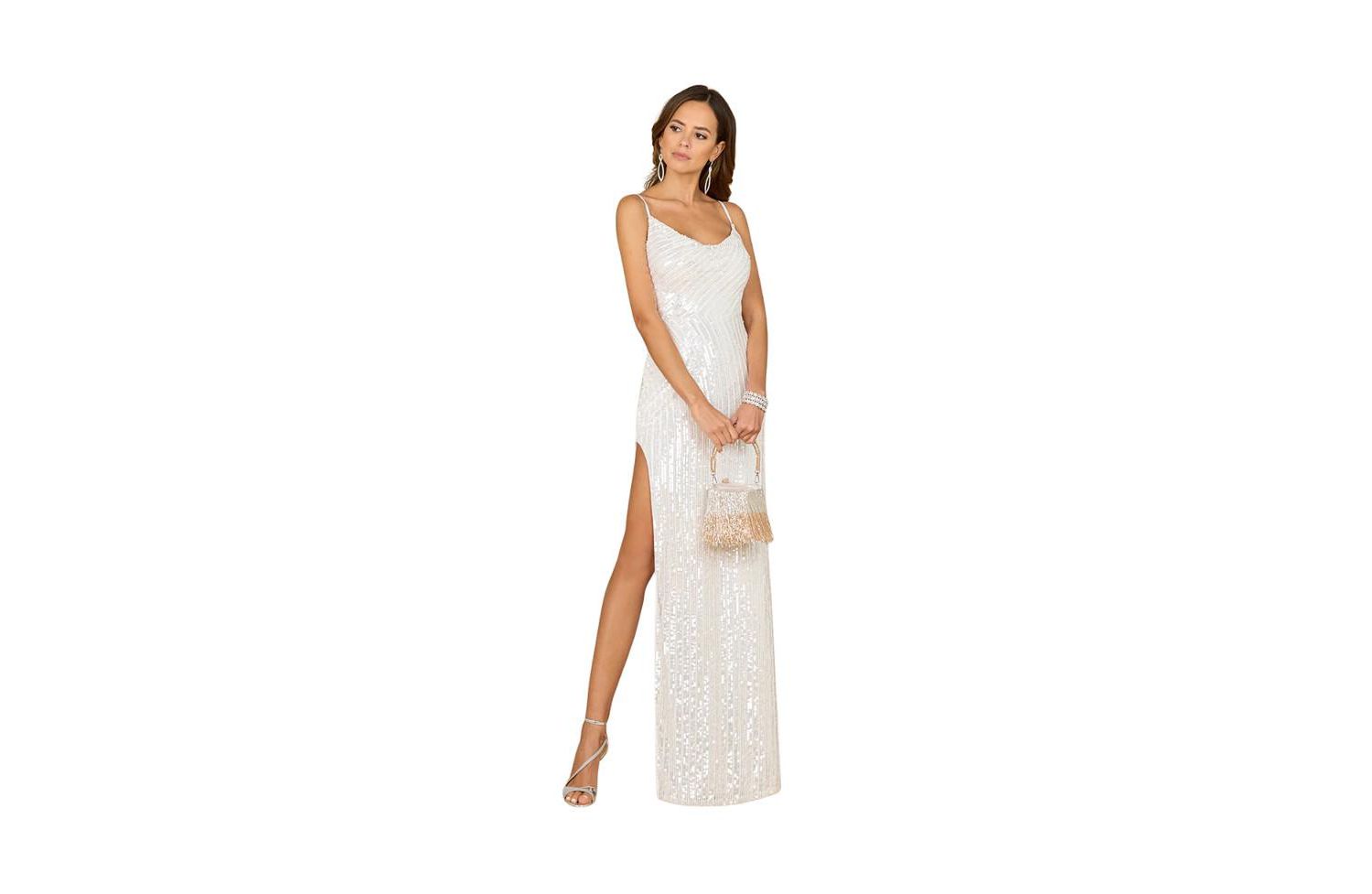 Women's Tiffany Sequin Bridal Gown