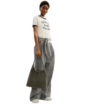 Brooklyn Large Suede Shoulder Bag 34