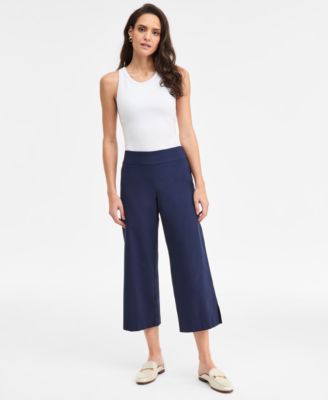 JM Collection - Women's Pull-On Cropped Wide-Leg Pants, Exclusively at Macy's