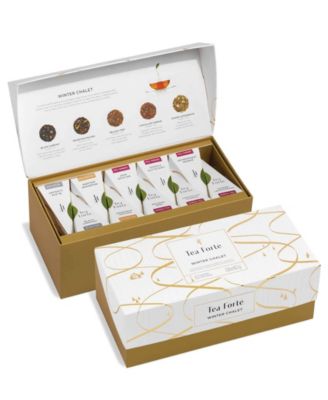 Holiday Winter Chalet Bundle with 20-Pyramid Infusers, Caf&eacute; Cup and Tea Trays