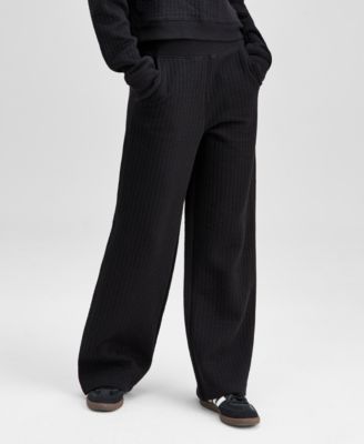 Petite Quilted Straight Leg Lounge Sweatpants, Macy's Exclusive